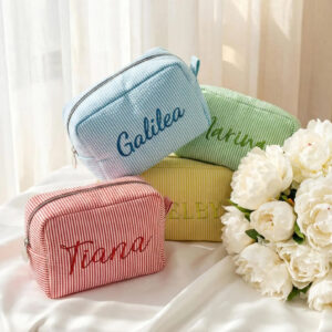 Embroidered Makeup Bag